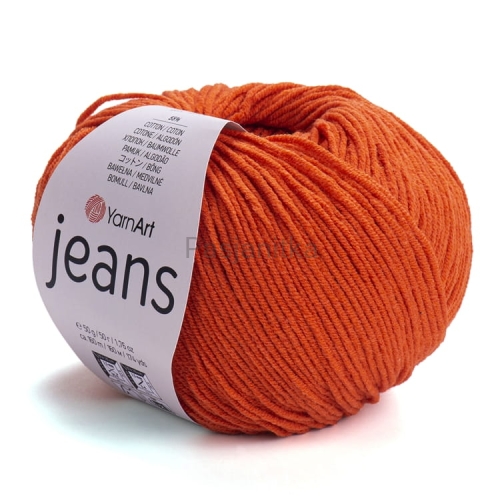 Włóczka Jeans 85 rudy/rdza