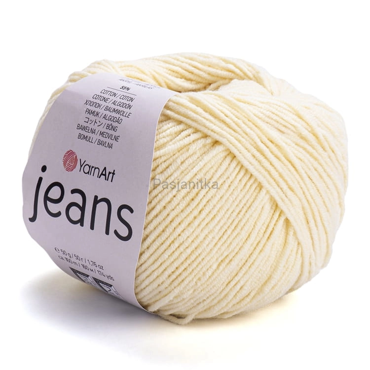 Włóczka Jeans 86 waniliowy