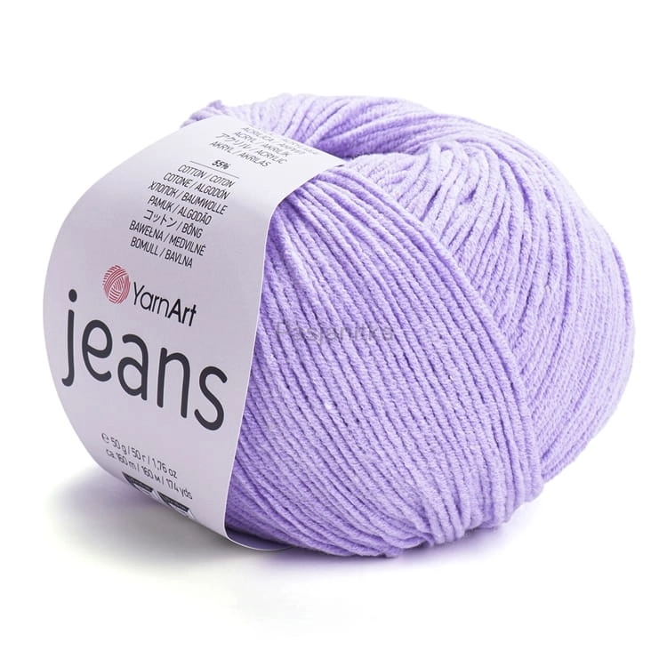 Włóczka Jeans 89 lawenda
