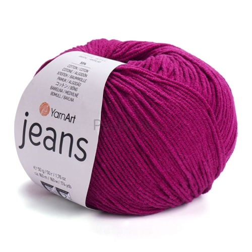 Włóczka Jeans 91 wiśnia