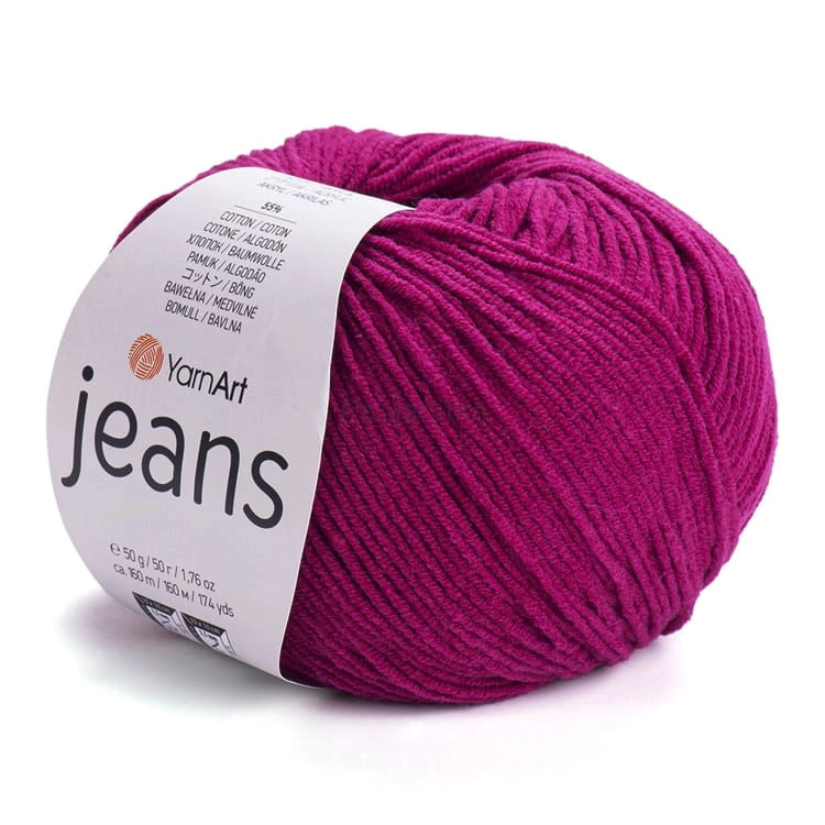 Włóczka Jeans 91 wiśnia