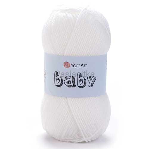 Włóczka Baby Yarn Art 501 biały