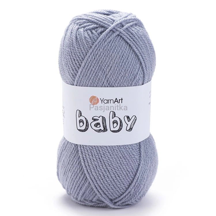 Włóczka Baby Yarn Art 3072 szaro-niebieski