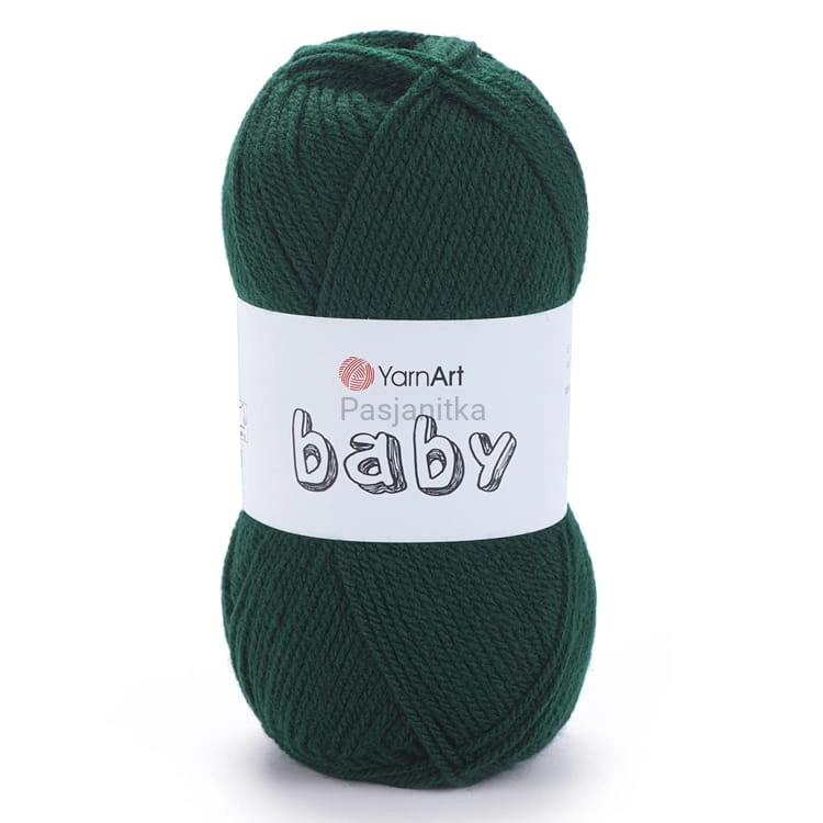 Włóczka Baby Yarn Art 590 butelkowa zieleń
