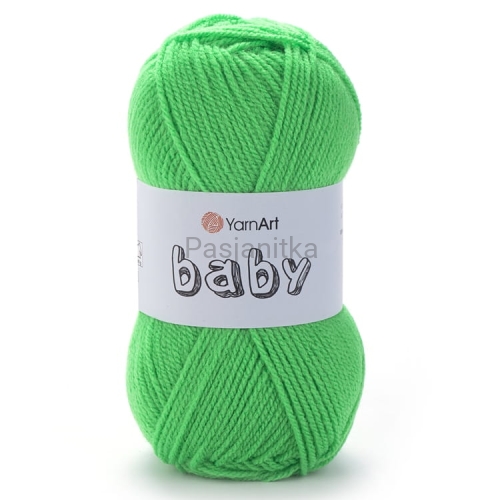 Włóczka Baby Yarn Art 8233 zielony neon