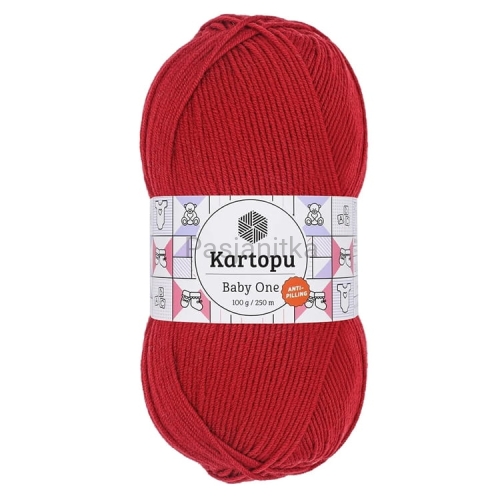 Włóczka Baby One 125 czerwony