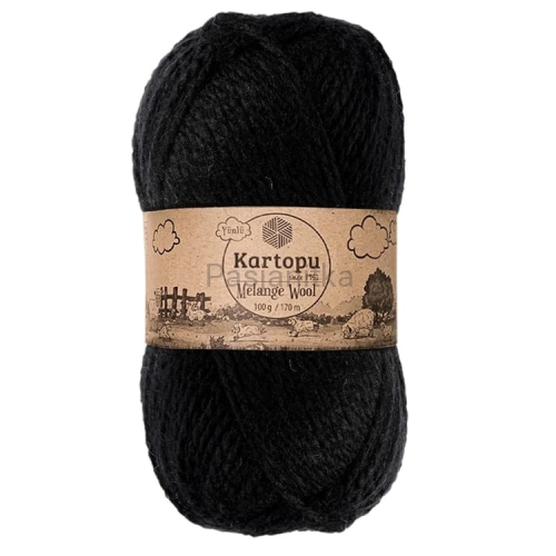 Włóczka Melange Wool 940 czarny