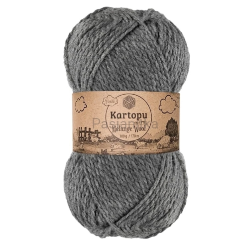 Włóczka Melange Wool 1002 szary