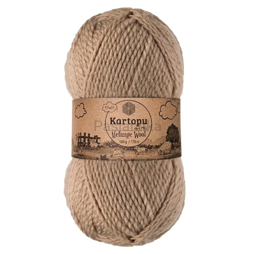 Włóczka Melange Wool 880 beżowy