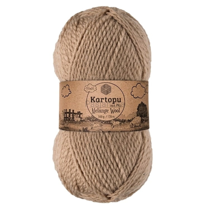 Włóczka Melange Wool 880 beżowy