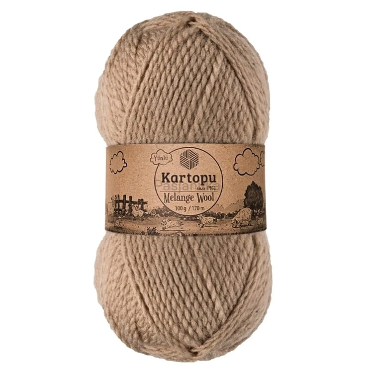 Włóczka Melange Wool 880 beżowy