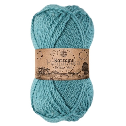 Włóczka Melange Wool 5017 turkus