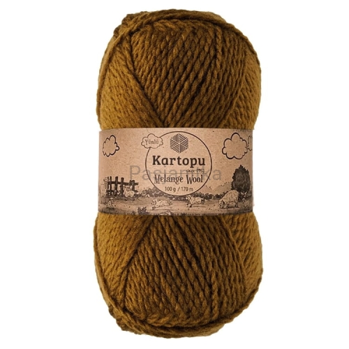 Włóczka Melange Wool 4001 czekolada