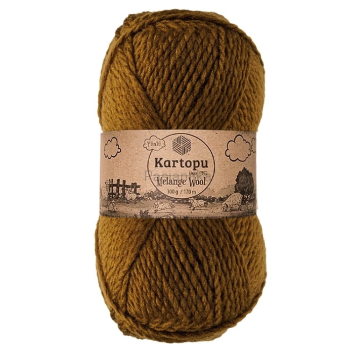 Włóczka Melange Wool 4001 czekolada