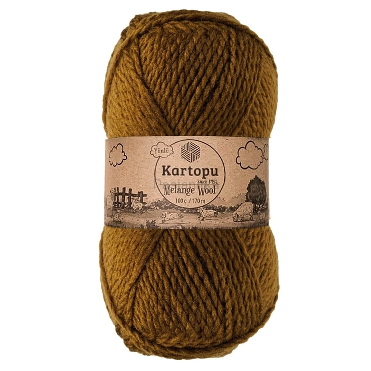 Włóczka Melange Wool 4001 czekolada