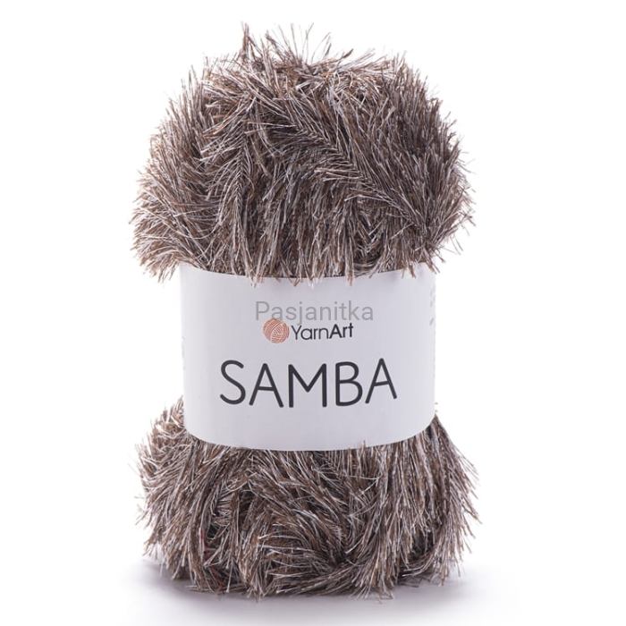 Włóczka Samba 99 brąz / srebrny