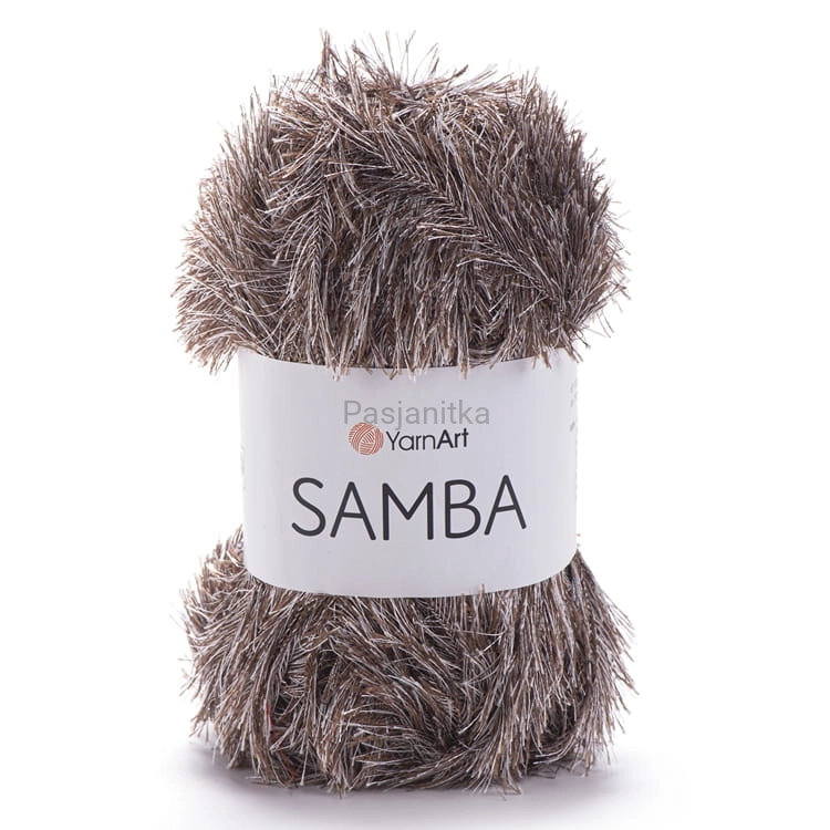 Włóczka Samba 99 brąz / srebrny