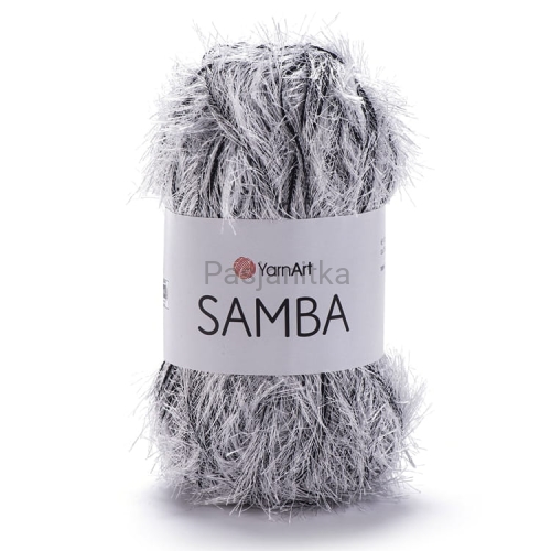 Włóczka Samba A64 biały / czarny