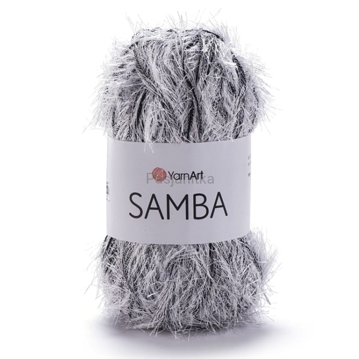Włóczka Samba A64 biały / czarny