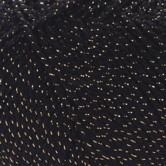 Włóczka Gold Yarn Art 9004 czarny-złoty