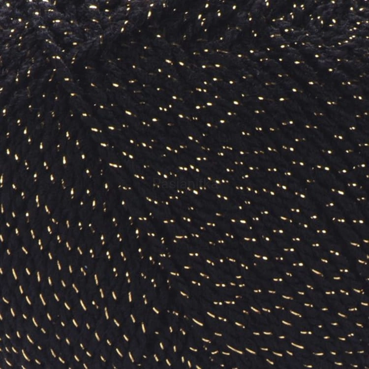 Włóczka Gold Yarn Art 9004 czarny-złoty