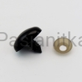 Nos czarny trójkąt 18 x 14 mm