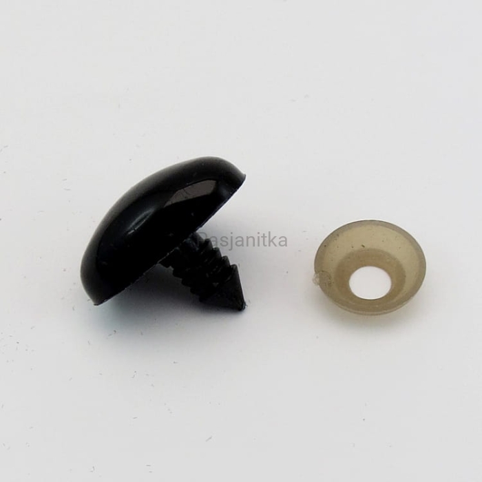 Nos czarny trójkąt 18 x 14 mm