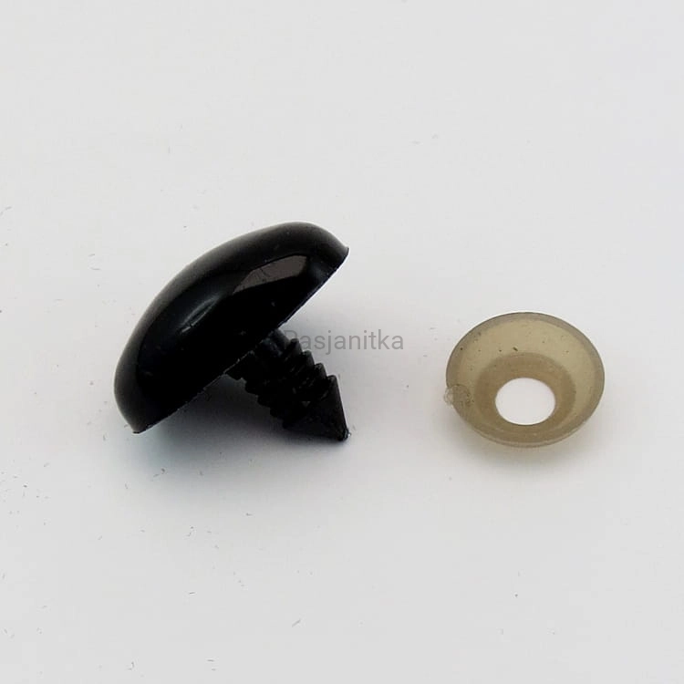 Nos czarny trójkąt 18 x 14 mm
