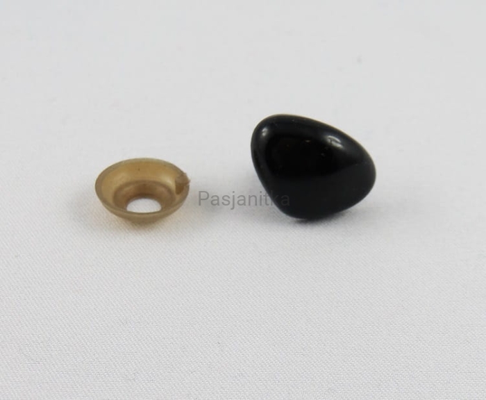 Nos czarny trójkąt 15 x 12 mm
