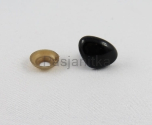 Nos czarny trójkąt 8 x 6 mm