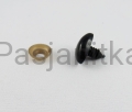 Nos czarny trójkąt 8 x 6 mm
