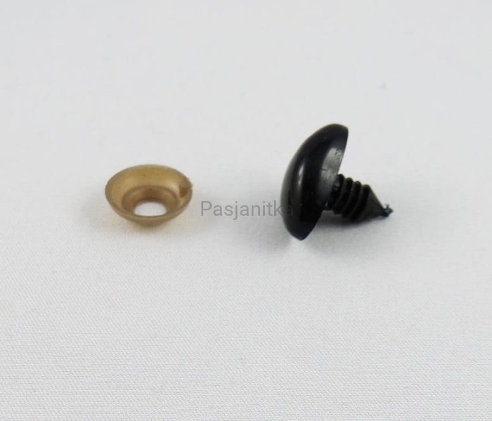 Nos czarny trójkąt 8 x 6 mm