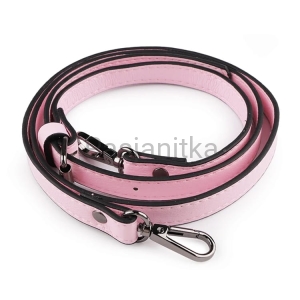 Rączki do torebki eko-skóra 110-124 cm różowy/czarny