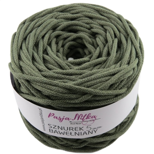 Sznurek bawełniany 5 mm / 100 m / khaki