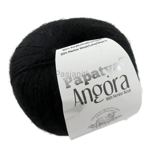 Włóczka Papatya Angora 2000 czarny