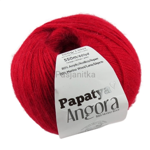Włóczka Papatya Angora 3080 czerwony