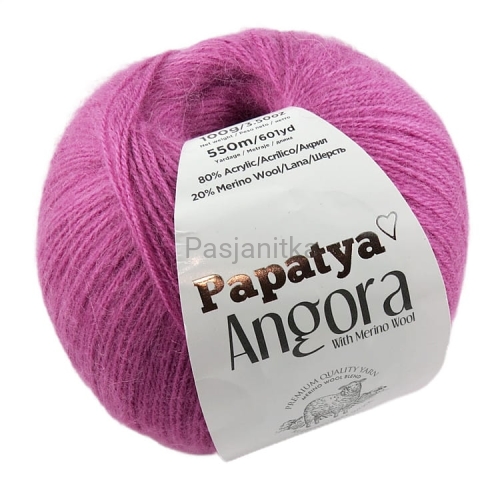 Włóczka Papatya Angora 3570 brudny róż