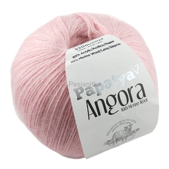Włóczka Papatya Angora 4420 jasny róż