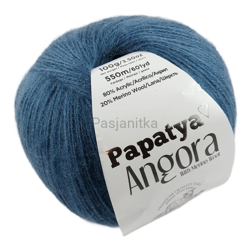 Włóczka Papatya Angora 5680 niebieski