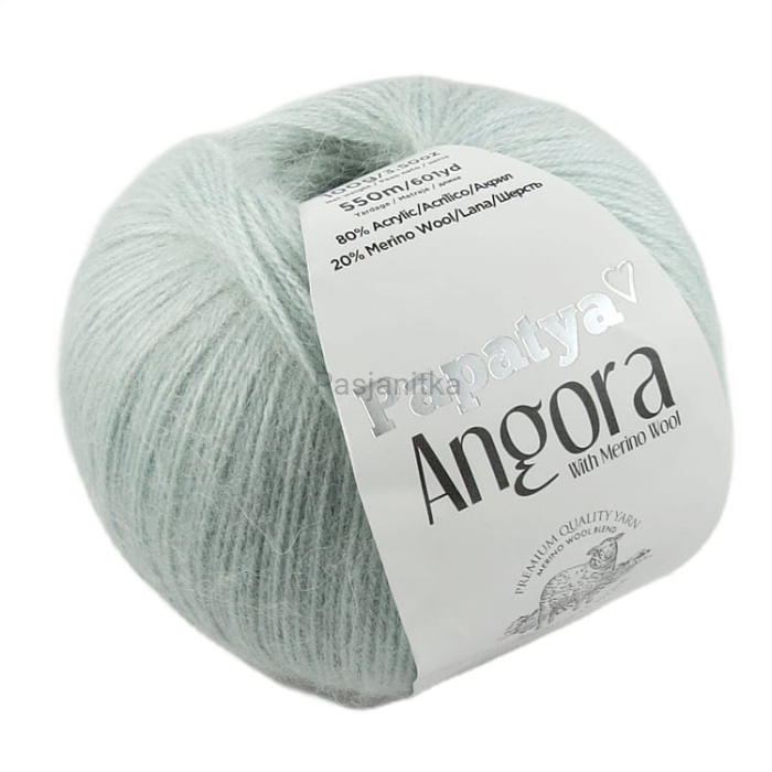 Włóczka Papatya Angora 5820 jasny popiel