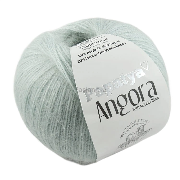 Włóczka Papatya Angora 5820 jasny popiel