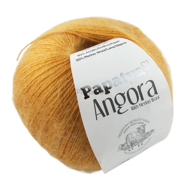 Włóczka Papatya Angora 8740 musztarda