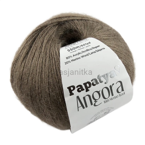 Włóczka Papatya Angora 9270 brązowy