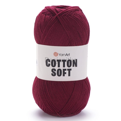 Włóczka Cotton Soft 66 bordo