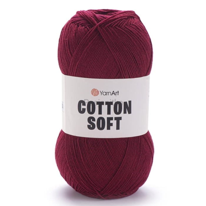 Włóczka Cotton Soft 66 bordo