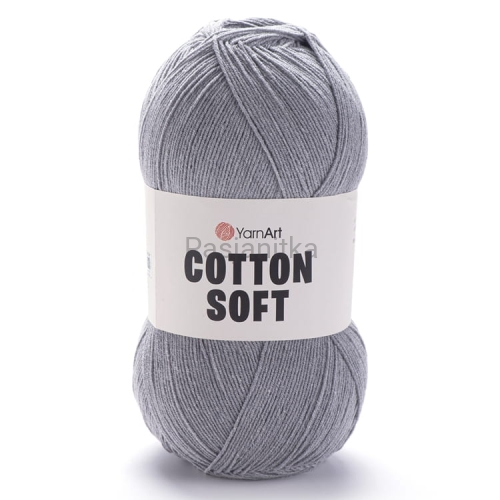 Włóczka Cotton Soft 46 szary