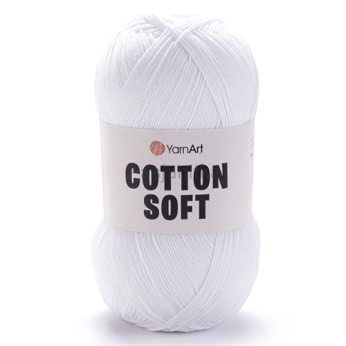 Włóczka Cotton Soft 62 biel optyczna