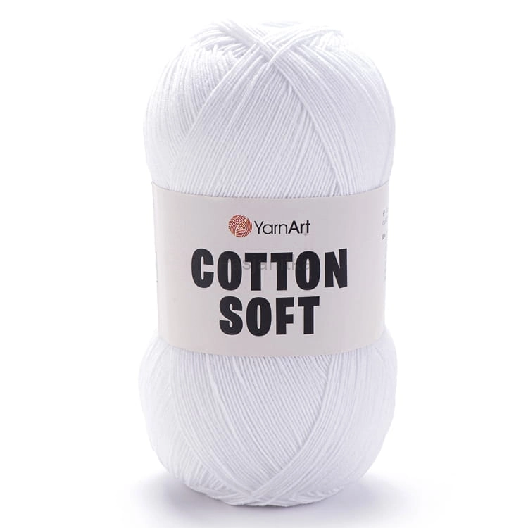 Włóczka Cotton Soft 62 biel optyczna