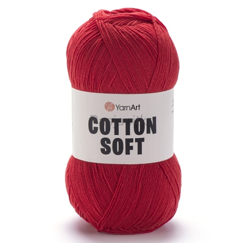 Włóczka Cotton Soft 90 czerwony