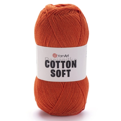 Włóczka Cotton Soft 85 cegła/rdza